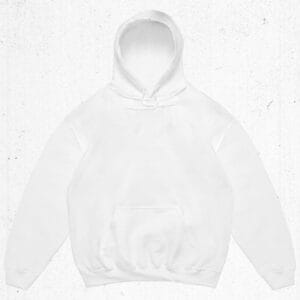 Hoodie blanc Gildan Heavy Blend